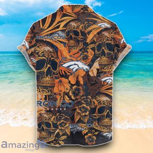 Denver Broncos NFL Hawaiian Shirt Jungle Skull Unique Design For Fans image Denver Broncos NFL Hawaiian Shirt Jungle Skull Unique Design For Fans Product Photo 2