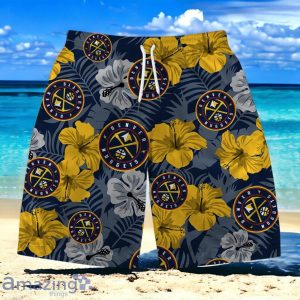 Denver Nuggets NBA Team Logo Hawaiian Shirt And Short Vintage Pattern Product Photo 3