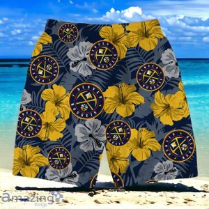 Denver Nuggets NBA Team Logo Hawaiian Shirt And Short Vintage Pattern Product Photo 4