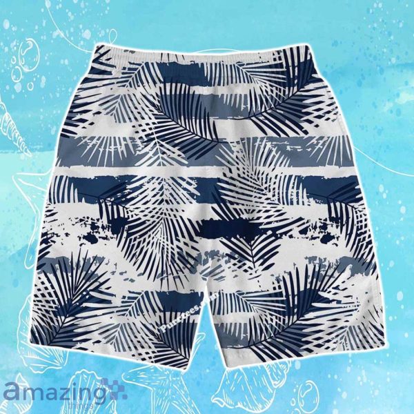 Denver Nuggets Team Logo Pattern Leaves Tropical Hawaiian Shirt & Short Product Photo 4