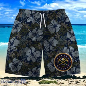 Denver Nuggets Team Logo Pattern Retro Hawaiian Shirt And Short Product Photo 3