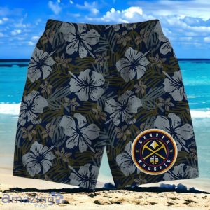 Denver Nuggets Team Logo Pattern Retro Hawaiian Shirt And Short Product Photo 4