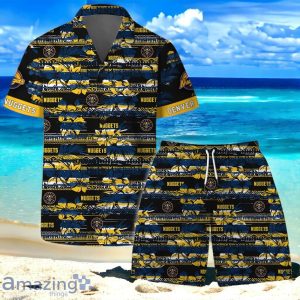 Denver Nuggets Team Logo Pattern Vintage Hawaiian Shirt And Short Product Photo 1