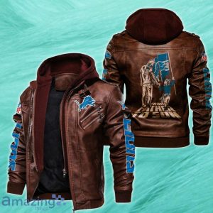 Detroit Lions 2D Leather Jacket Style Gift Product Photo 1