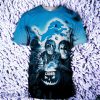 Detroit Lions 3D T Shirt Special Gift For Men And Women Halloween Horror Night