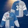 Detroit Lions Baseball Jacket Custom Number &  Name Youth Style For Fans