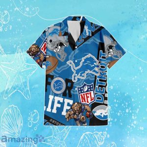 Detroit Lions NFL Combo Hawaiian Shirt & Short Trending Gift For Fans Product Photo 2