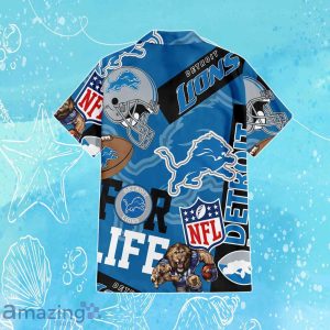 Detroit Lions NFL Combo Hawaiian Shirt & Short Trending Gift For Fans Product Photo 3