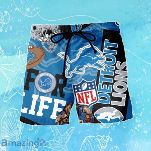 Detroit Lions NFL Combo Hawaiian Shirt & Short Trending Gift For Fans Product Photo 4
