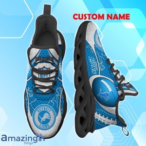 Detroit Lions NFL Fan Edition Custom Name Max Soul Comfort Shoes Product Photo 2
