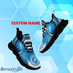 Detroit Lions NFL Fan Edition Custom Name Max Soul Comfort Shoes Product Photo 1