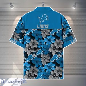 Detroit Lions NFL Flower Hawaiian Shirt Custom Name Gift Ideas For Men Women Product Photo 3