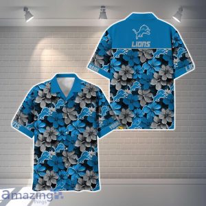 Detroit Lions NFL Flower Hawaiian Shirt Custom Name Gift Ideas For Men Women Product Photo 1
