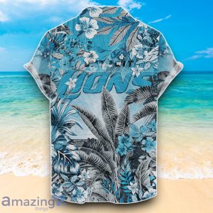 Detroit Lions NFL Hawaiian Shirt Hibiscus And Skull Summer Gift Product Photo 2