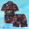 Detroit Pistons Team Logo Pattern Aloha Colorful Hawaiian Shirt & Short