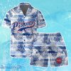Detroit Pistons Team Logo Pattern Leaves Tropical Hawaiian Shirt & Short