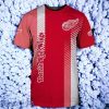 Detroit Red Wings 3D T Shirt Special Gift For Men And Women Striped Sleeve