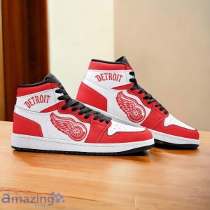 Detroit Red Wings Air Jordan Hightop Shoes Special Gift For Fans Product Photo 2