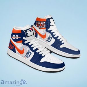 Detroit Tiger MLB Air Jordan Hightop Custom Number & Name Trending Shoes Product Photo 2