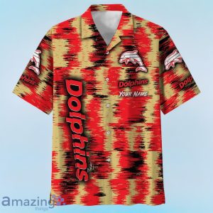 Dolphins NRL Hawaiian Shirt Special Design Custom Name Product Photo 2
