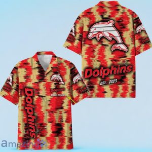 Dolphins NRL Hawaiian Shirt Special Design Custom Name Product Photo 1