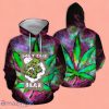 Don’t Care Bear Galaxy Color Green Weed Leaf 3D Hoodie Impressive Gift For Men And Women