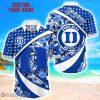 Duke Blue Devils Custom Name Floral Hawaiian Shirt Summer Beach Shirt For Fans