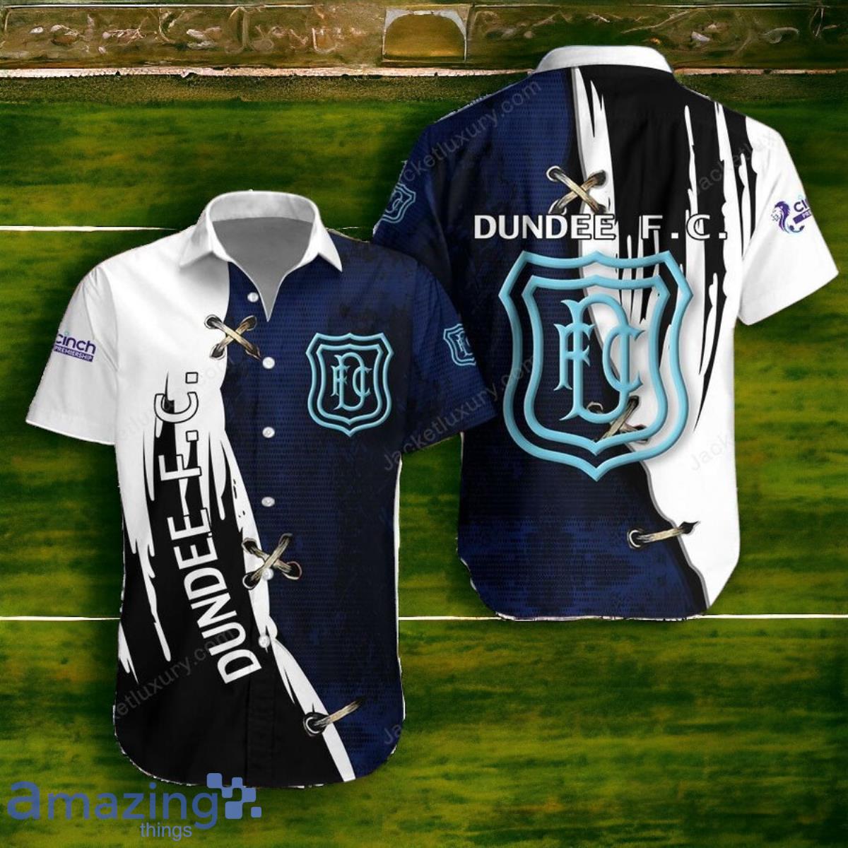 Dundee F.C. Dark Blue Black Hawaiian Shirt Style Gift Product Photo 1