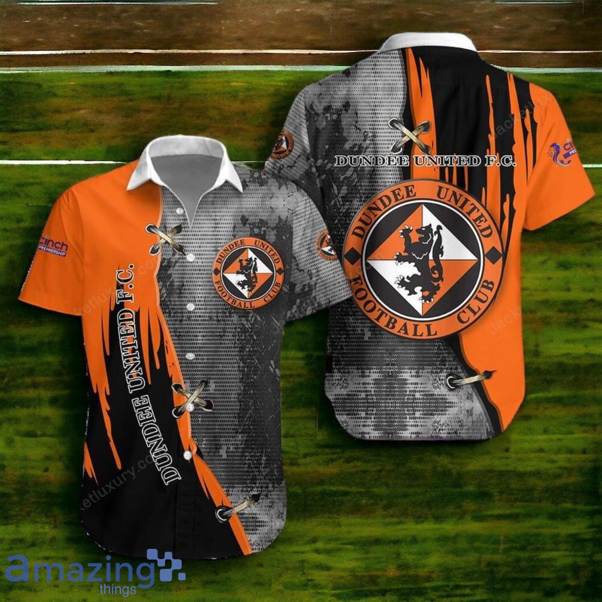 Dundee United F.C. Orange Gray Hawaiian Shirt Style Gift Product Photo 1