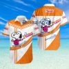 Dunkin’ Logo Snoopy Pattern Tropical Button Down Hawaiian Shirt