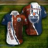 Edmonton Oilers Dark Blue And Orange Hawaiian Shirt Style Gift