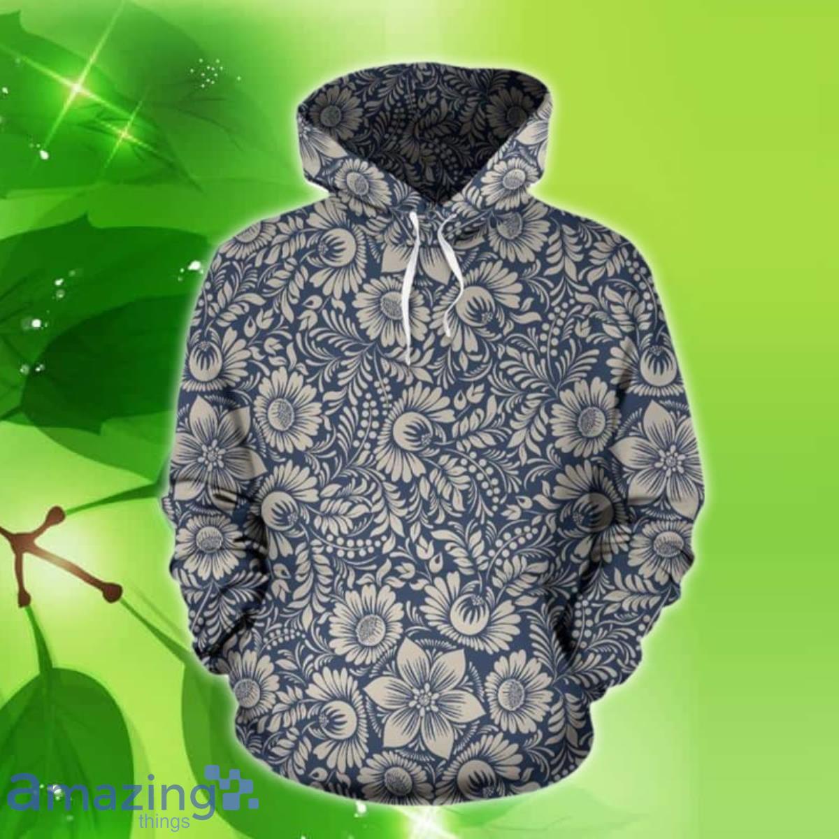 Elegant Floral Pattern 3D Hoodie Best Gift For Men And Women image Elegant Floral Pattern 3D Hoodie Best Gift For Men And Women Product Photo 1