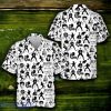 Elvis Presley Multiple Symbols Black White Hawaiian Shirt Style Gift