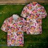 Elvis Presley Pink Stamp Style Hawaiian Shirt Style Gift