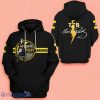 Elvis Presley TCB Band Yellow Pattern Black 3D Hoodie Impressive Gift For Men And Women