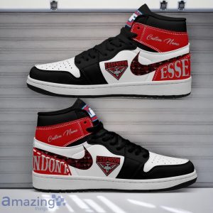 Essendon Bombers AFL Air Jordan Hightop Shoes Custom Name Gift For Fans Product Photo 1