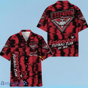 Essendon Bombers AFL Hawaiian Shirt Special Design Custom Name Product Photo 1