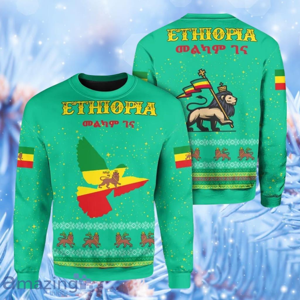 Ethiopia Christmas Sweatshirt Eagle Style Jb Sweater Gift For Men And Women image Ethiopia Christmas Sweatshirt Eagle Style Jb Sweater Gift For Men And Women Product Photo 1