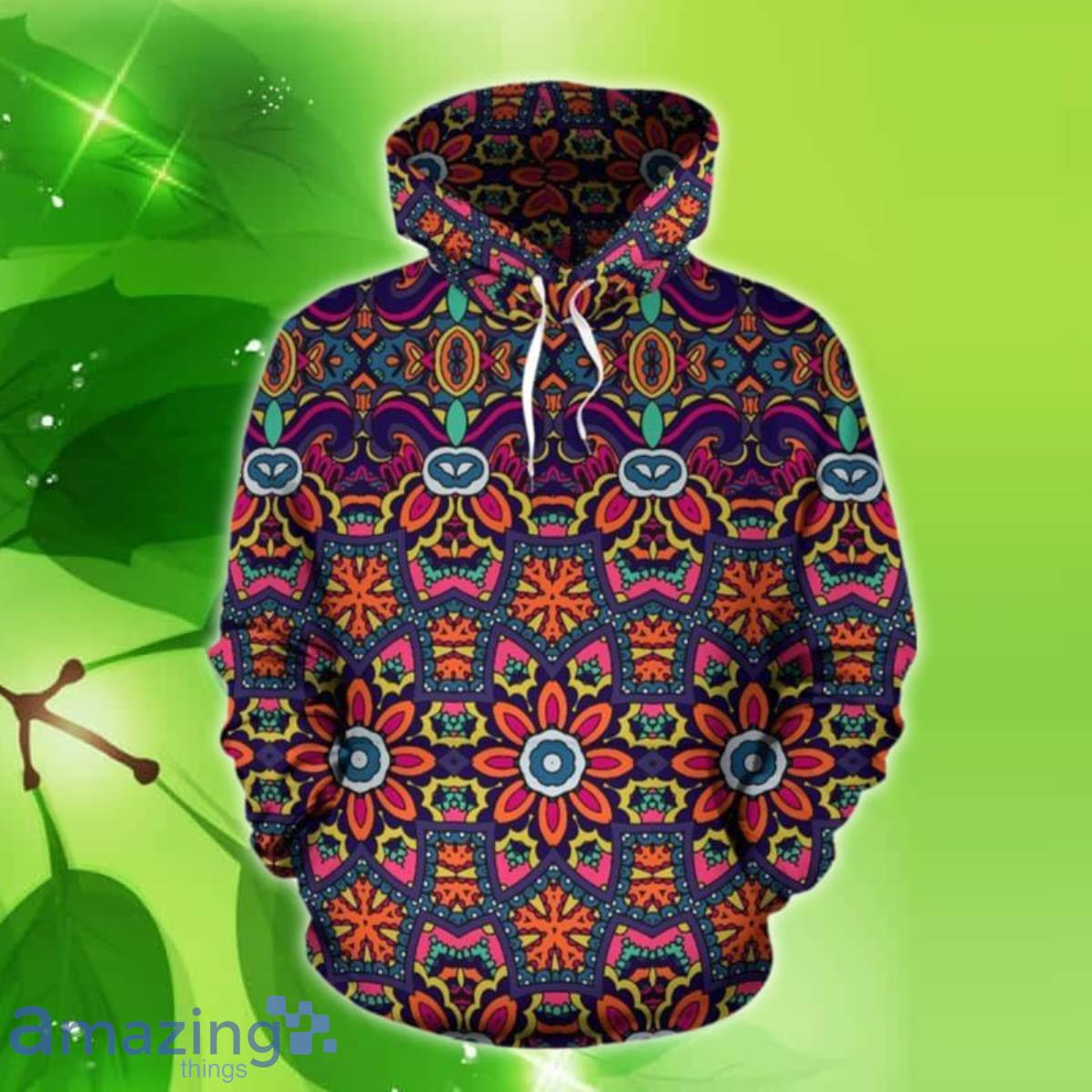 Ethnic Flower Style Pattern 3D Hoodie Best Gift For Men And Women image Ethnic Flower Style Pattern 3D Hoodie Best Gift For Men And Women Product Photo 1