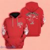 Fireball Whisky Red With Black And White Patterns 3D Hoodie Impressive Gift For Men And Women
