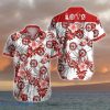 Firefighter Love Red Hawaiian Shirt Style Gift For Men And Women