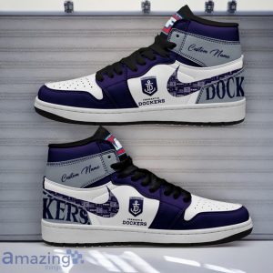 Fremantle Dockers AFL Air Jordan Hightop Shoes Custom Name Gift For Fans Product Photo 1