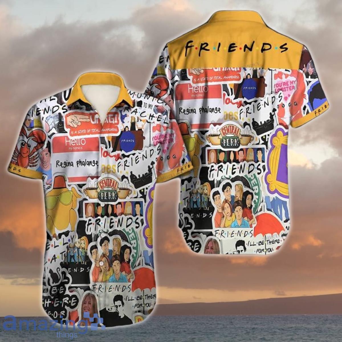 Friends Hawaiian Shirt Style Gift For Men And Women image Friends Hawaiian Shirt Style Gift For Men And Women Product Photo 1