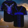 Galaxy Capricorn Zodiac Black Blue Baseball Jersey Shirt