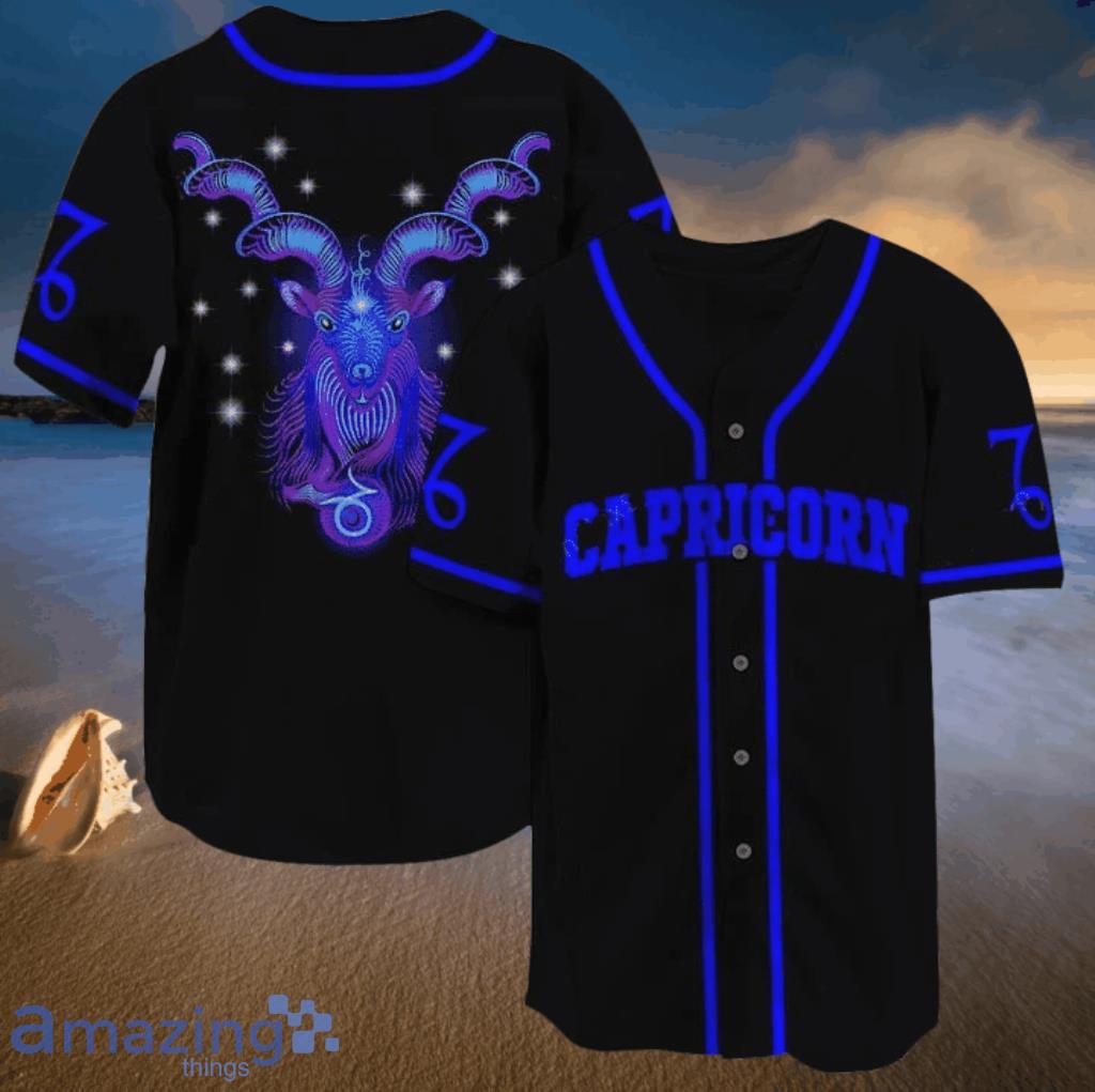 Galaxy Capricorn Zodiac Black Blue Baseball Jersey Shirt image Galaxy Capricorn Zodiac Black Blue Baseball Jersey Shirt Product Photo 1