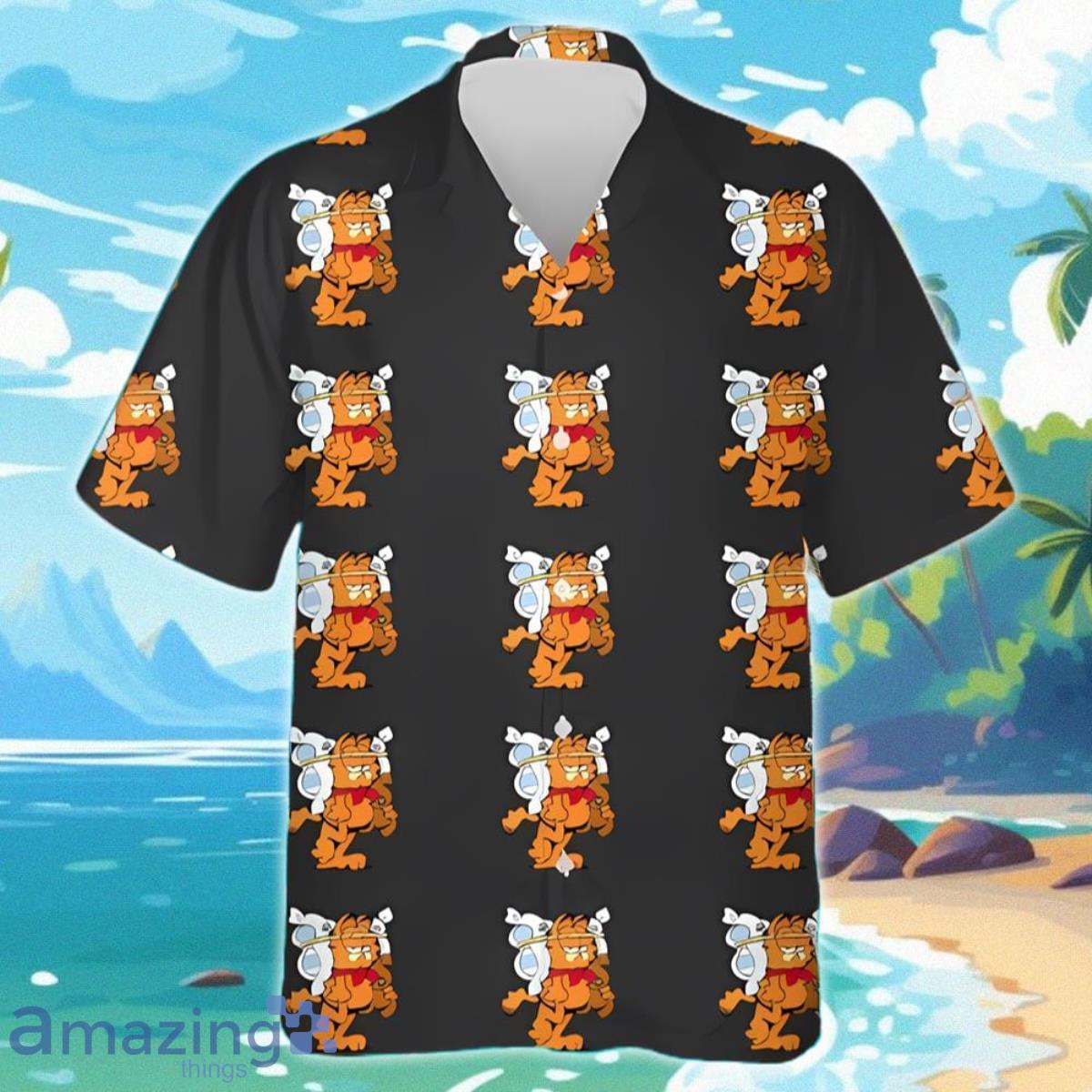 Garfield Sleepyhead Hawaiian Shirt Impressive Gift image Garfield Sleepyhead Hawaiian Shirt Impressive Gift Product Photo 1