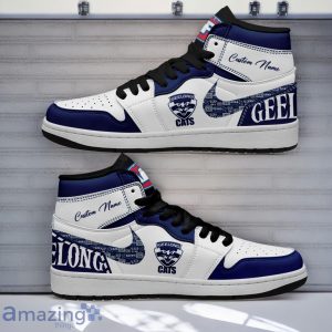 Geelong Cats AFL Air Jordan Hightop Shoes Custom Name Gift For Fans Product Photo 1