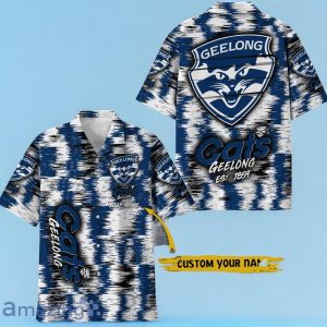 Geelong Cats AFL Hawaiian Shirt Special Design Custom Name Product Photo 1