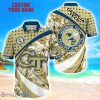 Georgia Tech Yellow Jackets Custom Name Floral Hawaiian Shirt Summer Beach Shirt For Fans