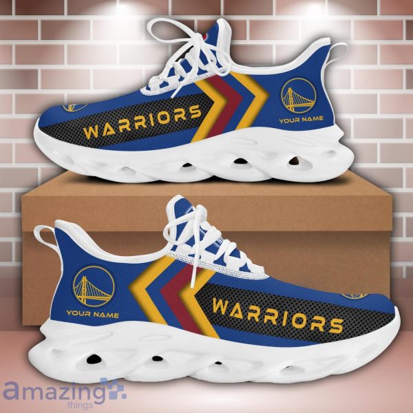 Golden State Warriors NBA Custom Name Personalized Sport Sneakers Max Soul Shoes For Fans Product Photo 1